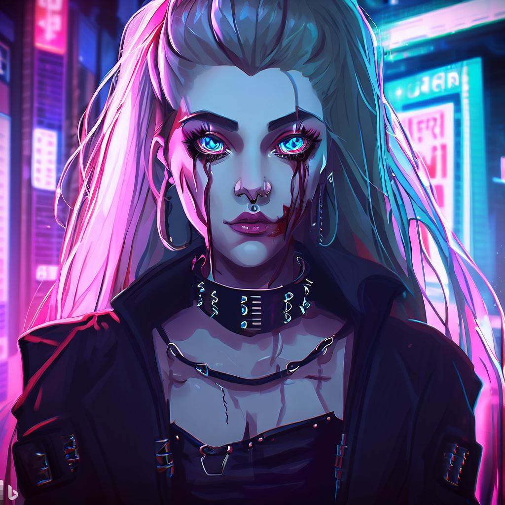 Cyberpunk Vampire Female by niahflame on DeviantArt