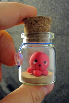 Surprise Octopus Bottle Art