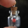 Red Fairy Bottle Pendant