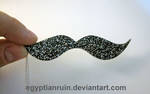 Glitter Stache Necklace by egyptianruin