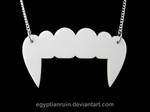 Vampire Teeth Necklace by egyptianruin
