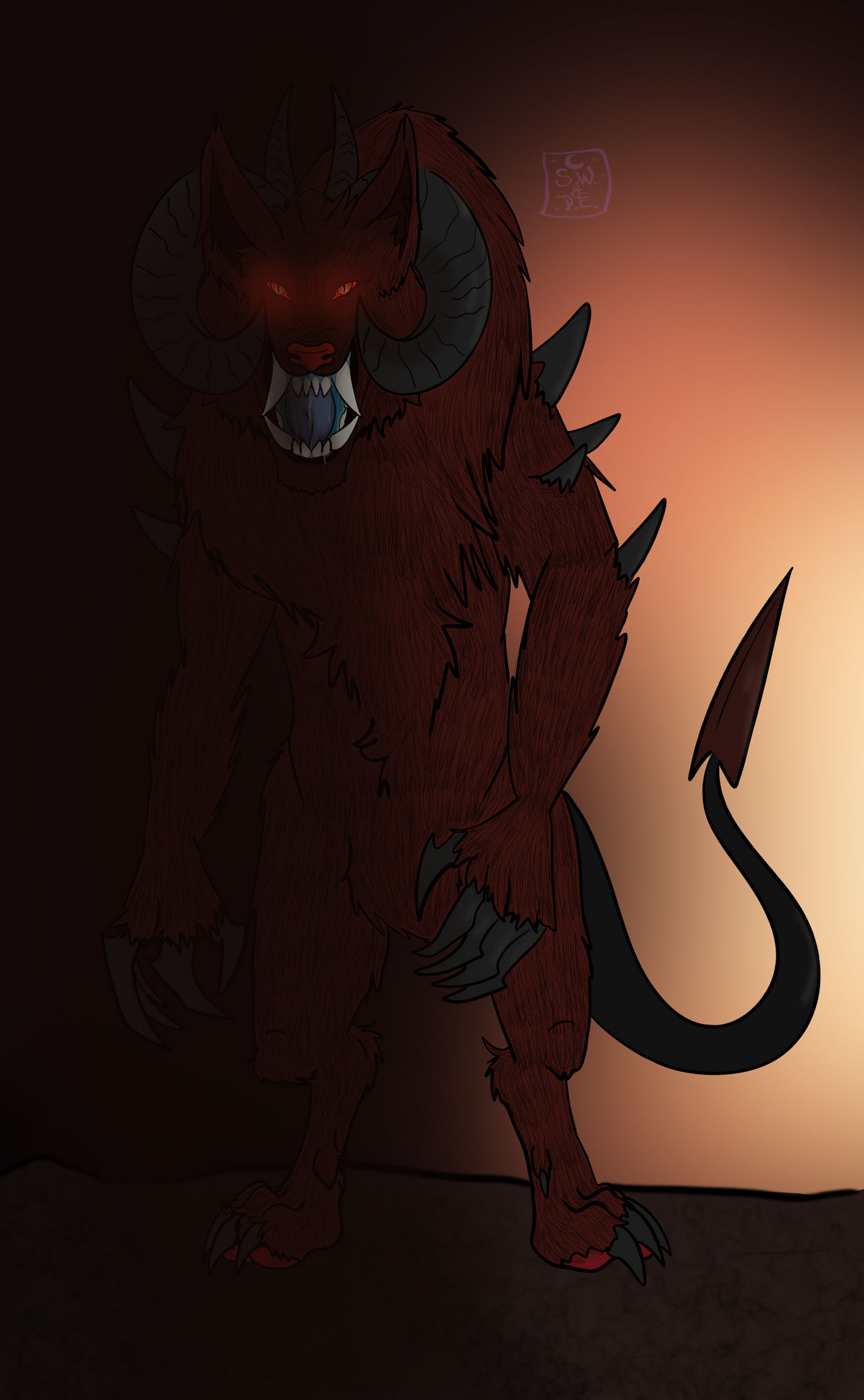 Demonic Deviantart Awooootober2022: 13. Demonic by shadowwolf133 on DeviantArt