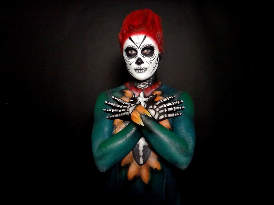 Sugarskull bodypaint