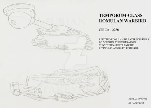 Temporum Class Romulan Warbird