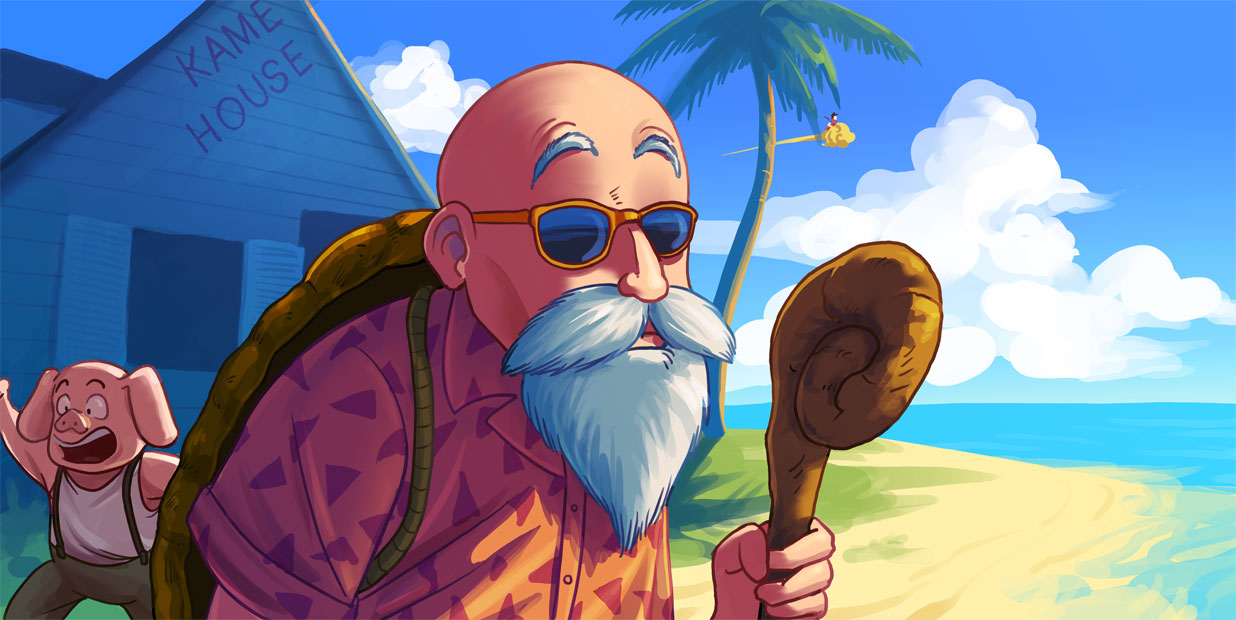 Mutant Form Roshi Muten Roshi Tortue geniale by Tohad on DeviantArt