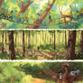 Woods and huts