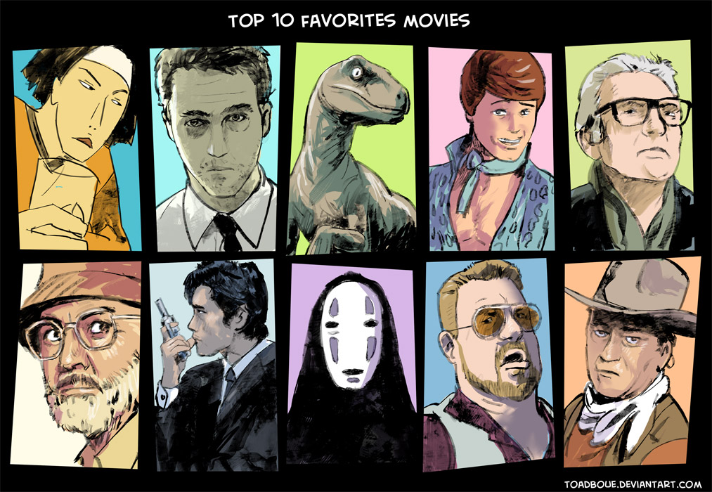 Top 10 favorites movies (color version)