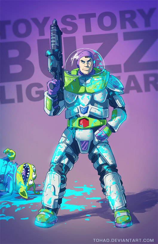 Buzz Lightyear BADASS by Tohad
