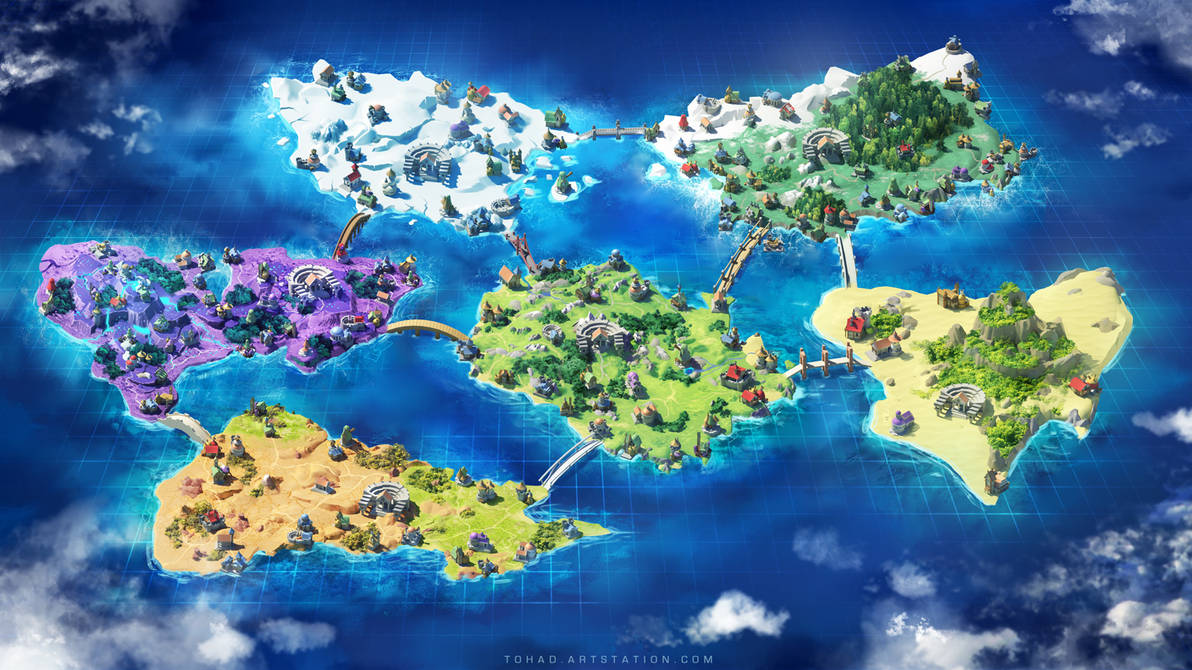 Картых. Карта острова для игры Fantasy. Интерактивная карта. Fantasy World Map.