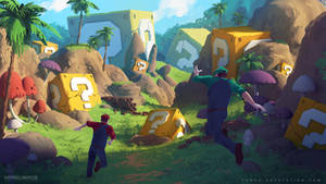 Mario Bros : The Lost World concept art