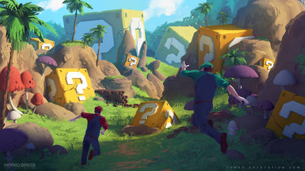 Mario Bros : The Lost World concept art