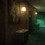 Dark Days : motel interior environment