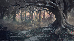 Netflix Castlevania Background : Big tree