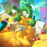 Yoshi's Island Remastered concept art : the hills