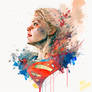 Supergirl Artistic Dripping