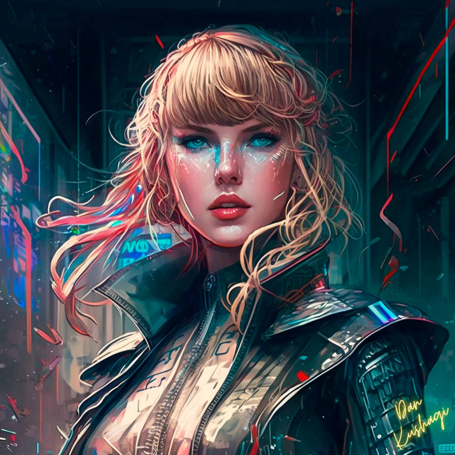 Taylor Swift cyberpunk style by dankushagi on DeviantArt