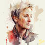 Watercolor Ellen DeGeneres