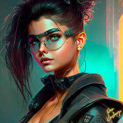 Cyberpunk style Selena Gomez