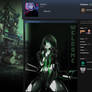 Steam Artwork Design Girl with swords