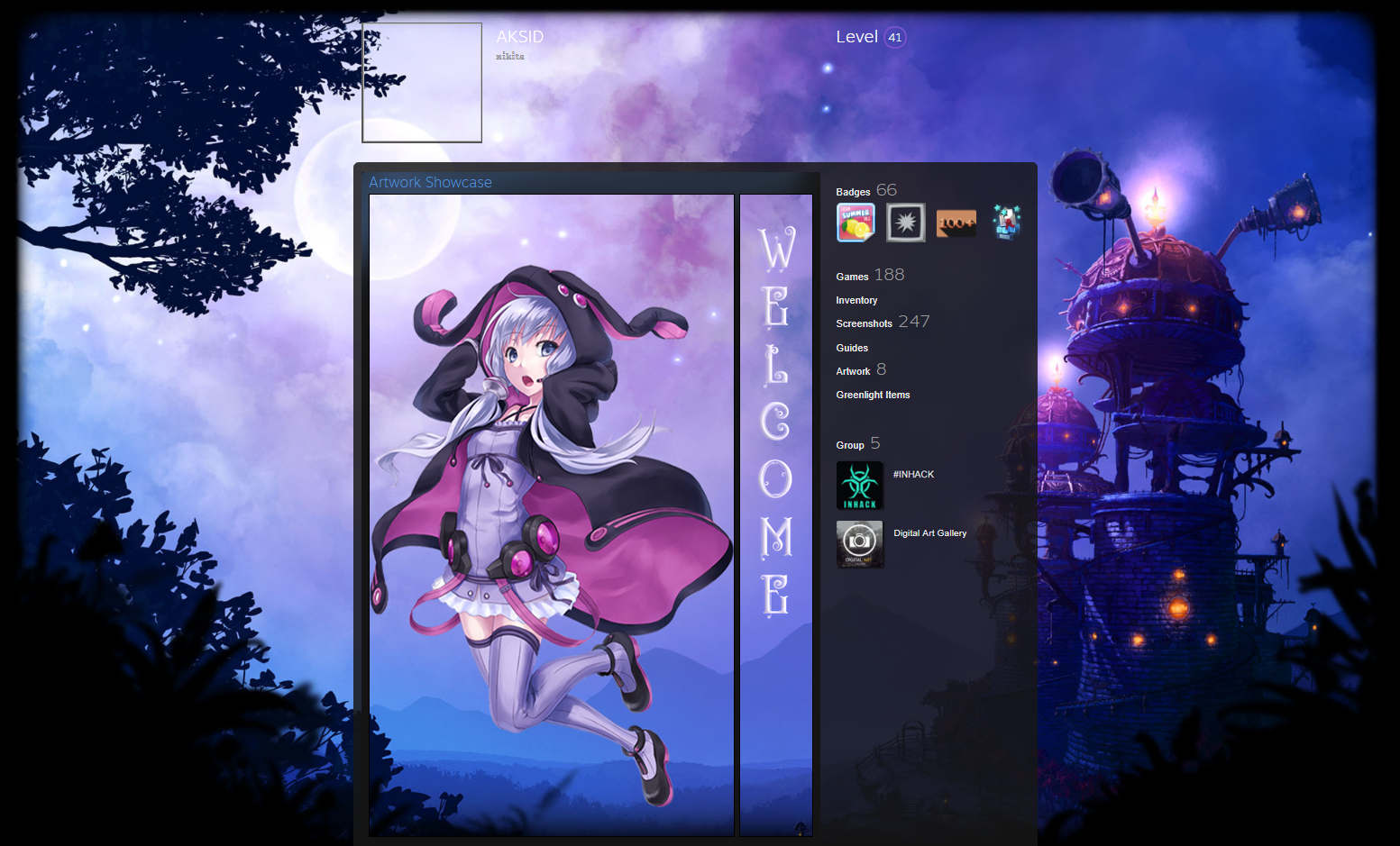 Steam Artwork Design - Vocaloid Yuzuki by AKS1D on DeviantArt