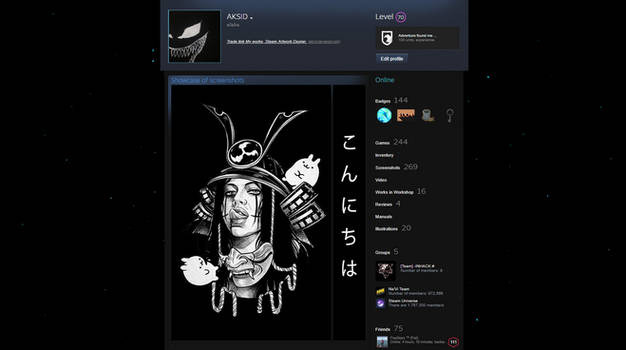 Steam Artwork Design - Samurai