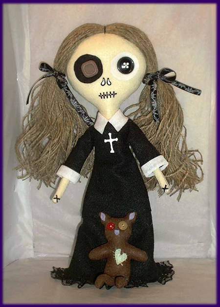 Goth Twine Haired Rag Doll