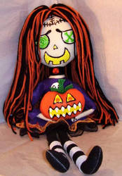 Halloween Pumpkin Rag Doll