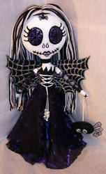 Gothic Spider Fairy Rag Doll