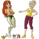 Veteran Genie, Martha VS New Master, Karen II. p1 by confis816