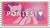 PONIES! Stamp