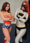 Bat-Alisa and Wonder-Stephy by sleeperkid