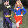 Batgirl and Supergirl