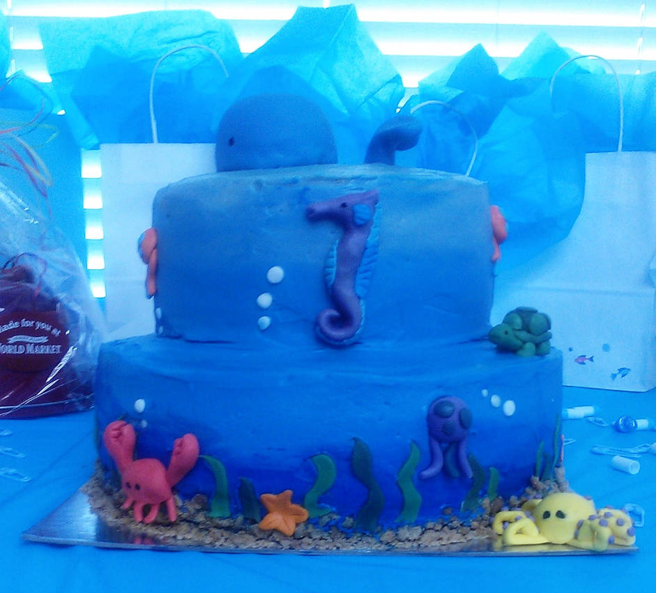 Under The Sea Baby Shower Cake By Thecupcakeneko On Deviantart Under The Sea Baby Shower Cake By Thecupcakeneko On Deviantart