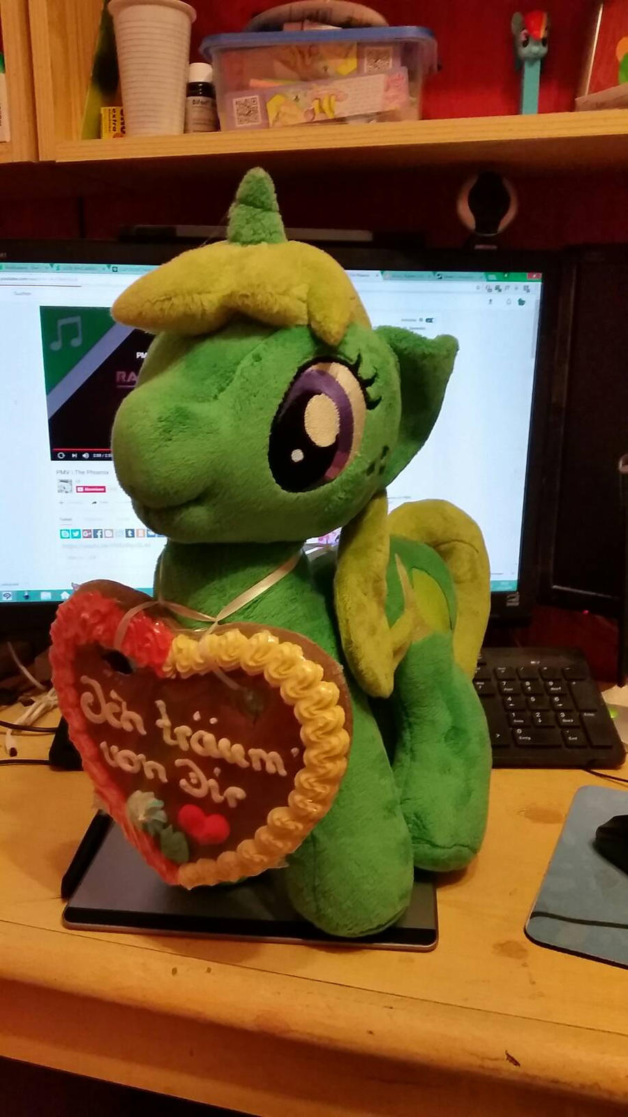 My green plushie 