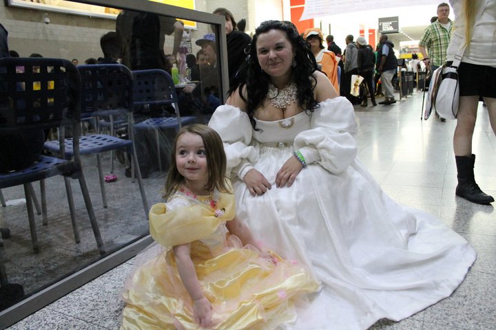 Sarah and a fellow princess