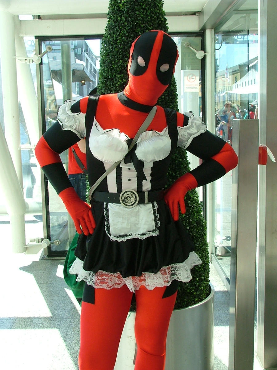 MCM Expo: Maid Deadpool by LabyrinthLadyLover on DeviantArt