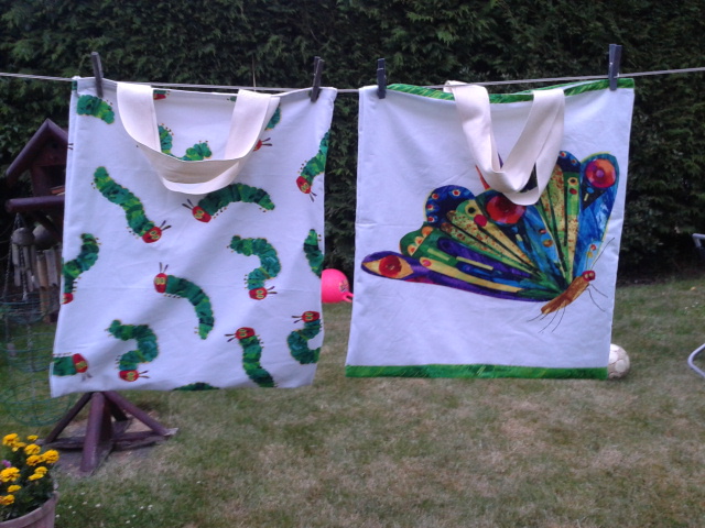 The Very Hungry Caterpillar Tote bags