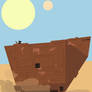 Star Wars Sandcrawler and Jawa