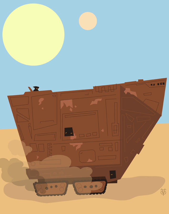 Sand Crawler Star Wars Sandcrawler and Jawa by Eyemelt on DeviantArt