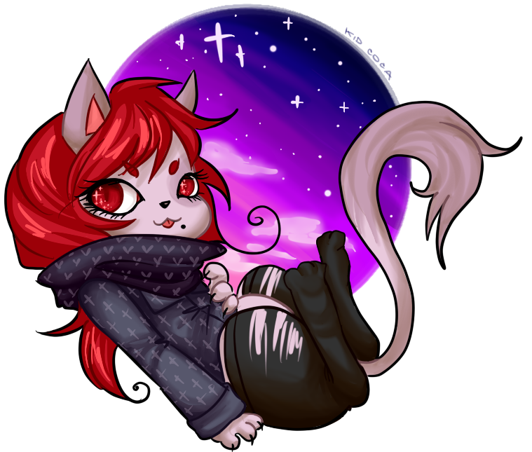 Starry fursona - Commission