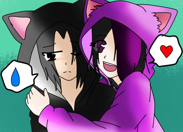 Gift:SasuCoring:Kitty Hoodies