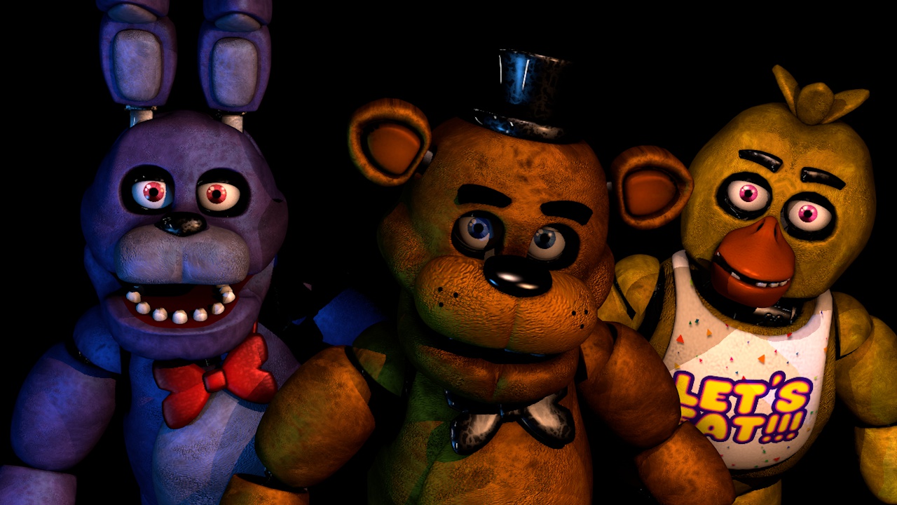 FNAF 1 OFFICIAL MODELS SHOWCASE @UFMPchannel (DOWNLOAD ON THE DESCRIPTION  BLENDER/SFM/C4D) 