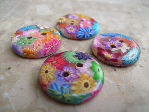 Millefiori Buttons