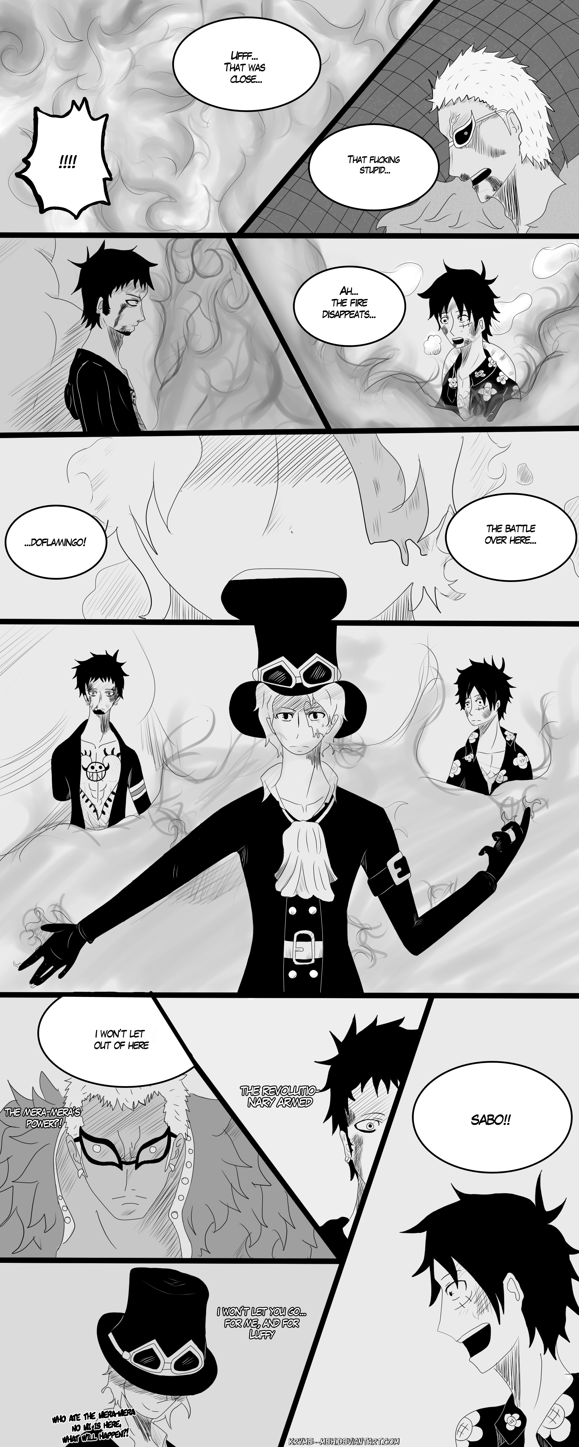 Sabo Vs Doflamingo Chapter 7 By Kryme Meh On Deviantart