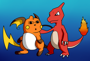 Charmeleon and Raichu