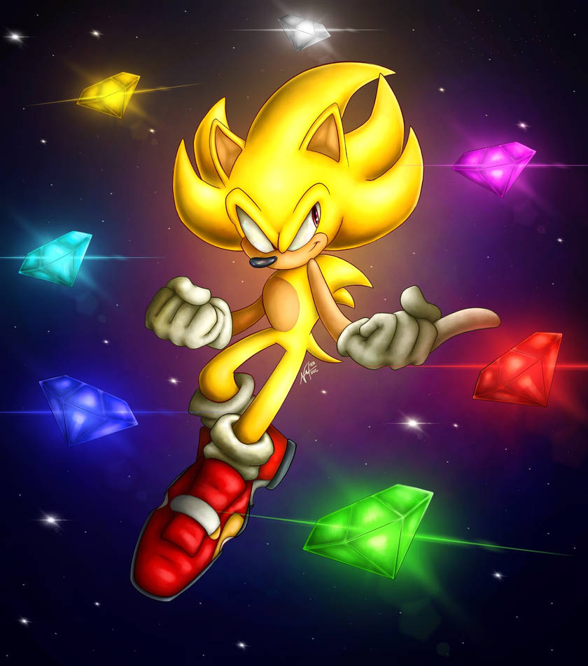 Super Sonic [Sonic X] Drawn By NazEspio by NazEspio on DeviantArt