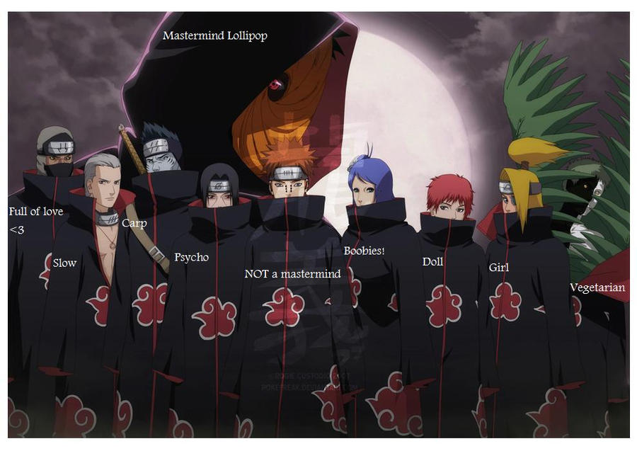 Akatsuki Random Makin fun of Akatsuki by Sasori-for-Eternity on DeviantArt