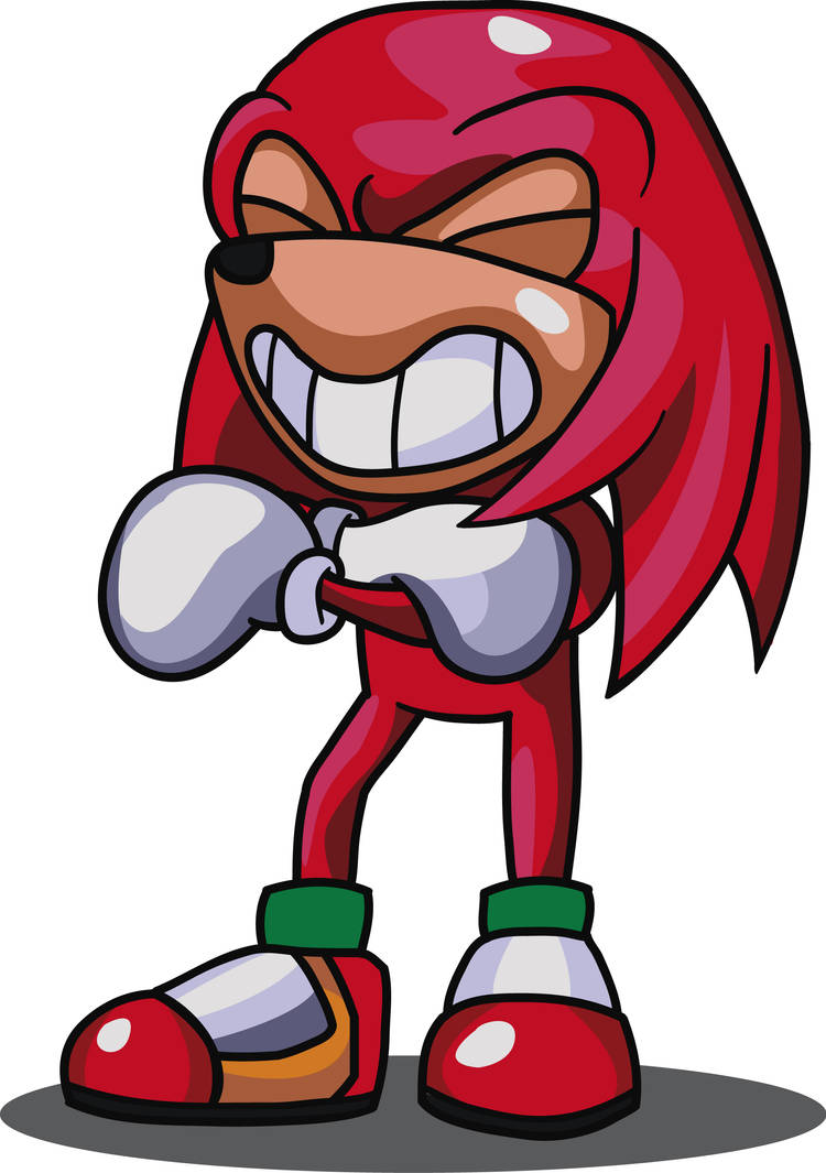 Knuckles Chuckling by DibuDani on DeviantArt