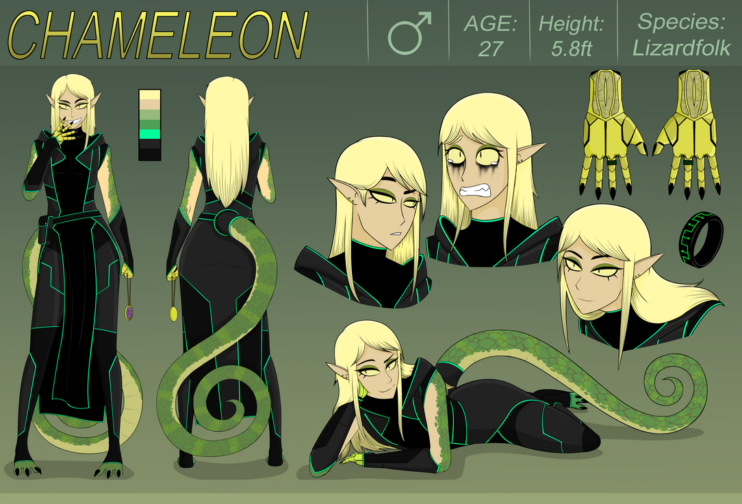 Chameleon Ref Sheet by sambo1996 on DeviantArt