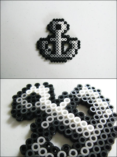 Super Mario 3 anchor bead sprite